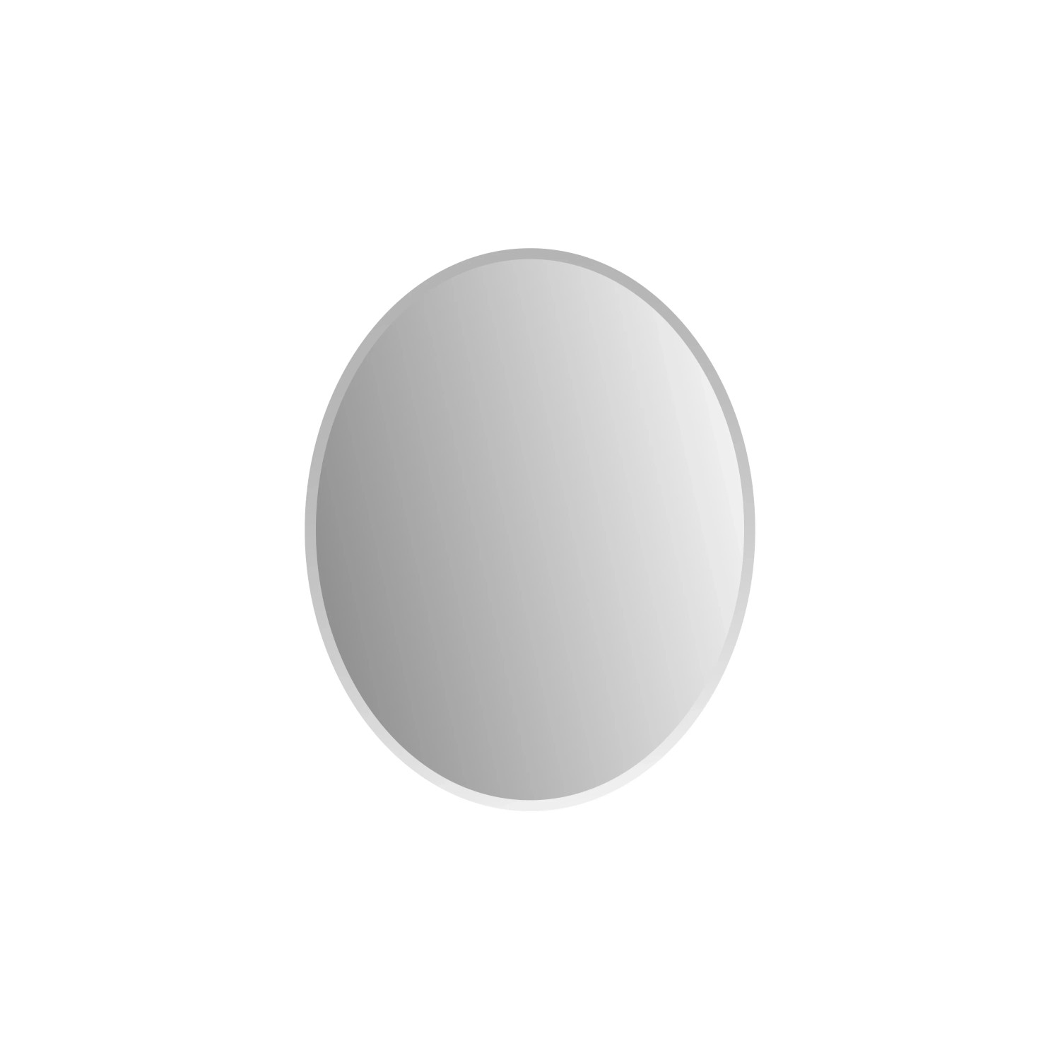 Thumbnail - Kristall-Form Facettenspiegel Nora 50 cm x 40 cm Oval mit C-Kante