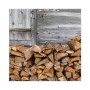 Banjado Schlüsselkasten mit Feuerholz Motiv. Schwarzer Kasten mit 50 Haken, Tür beschreibbar und magnetisch.