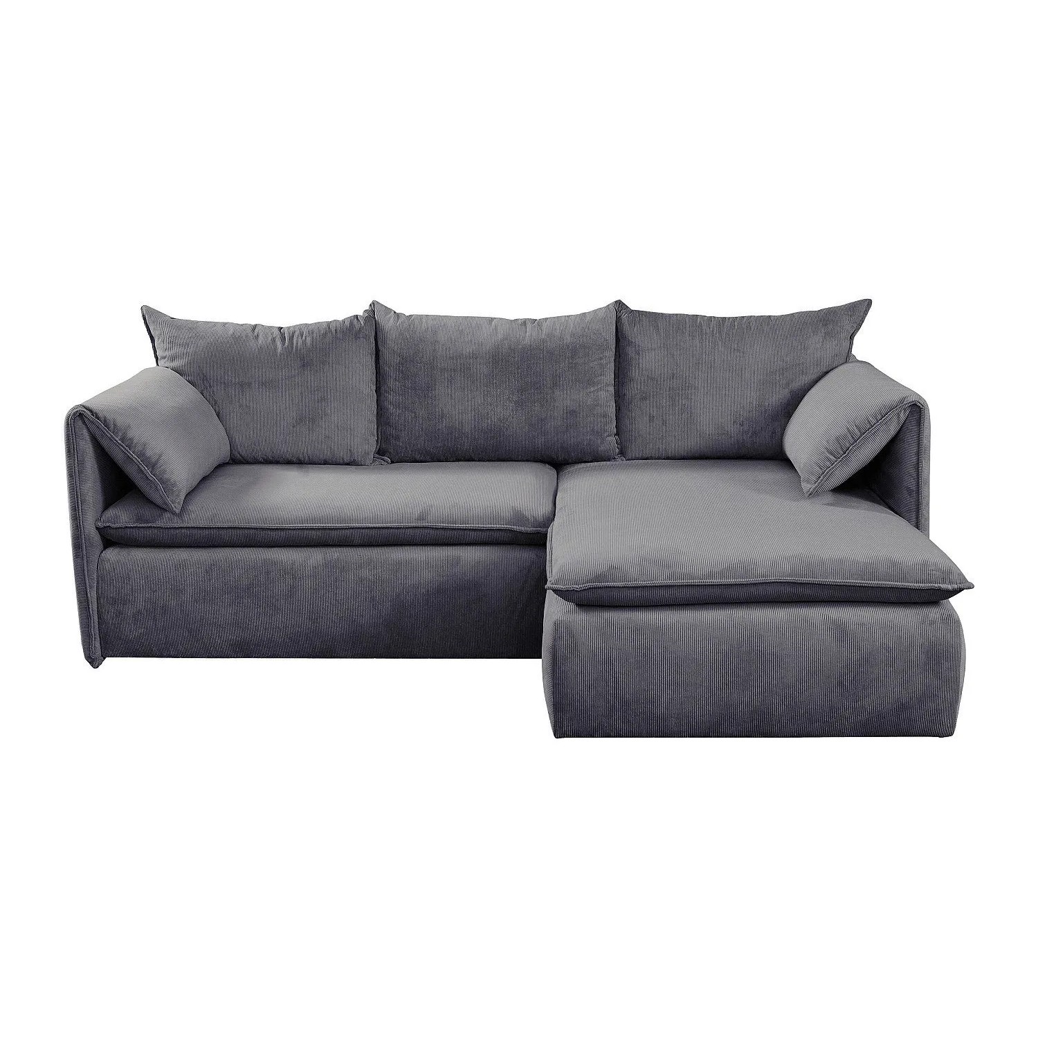 Vente-unique Schlafsofa Teodora Blau 230 cm