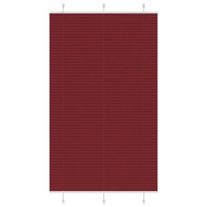 vidaXL Plissee Bordeauxrot 120x200 cm Stoffbreite 119,4 cm Polyester 4015266