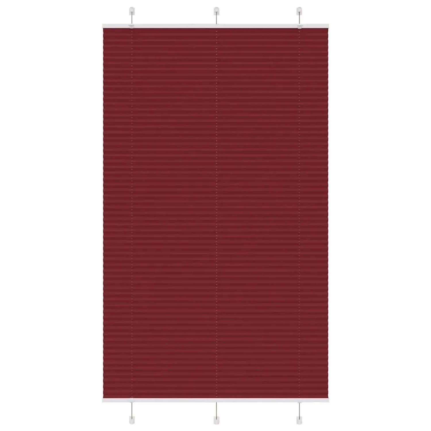 vidaXL Plissee Bordeauxrot 120x200 cm Stoffbreite 119,4 cm Polyester 401526 günstig online kaufen