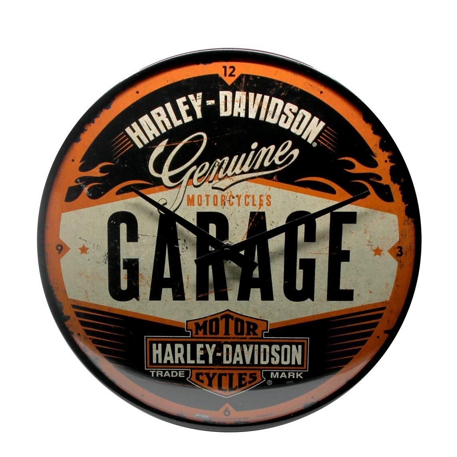 Nostalgic-Art Wanduhr Harley Davidson Harley Davidson Garage günstig online kaufen