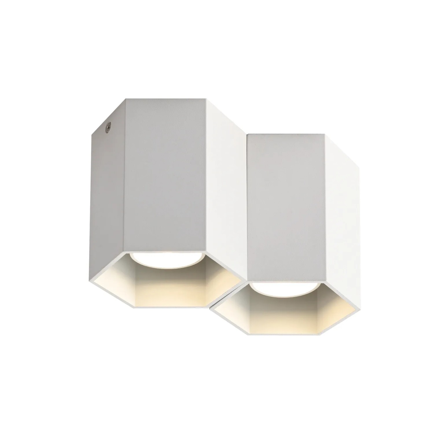 NETTLIFE Deckenstrahler aus Metall 2xGU10 Weiß-1