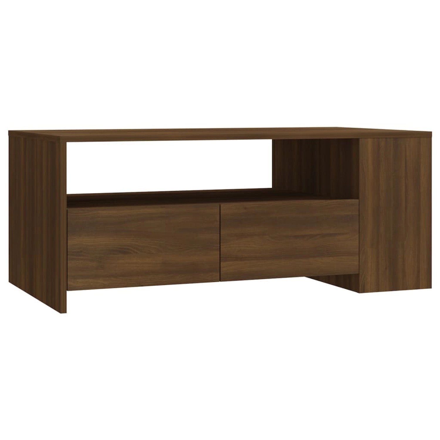 vidaXL Couchtisch Braun Eichen-Optik 102x55x42 cm Holzwerkstoff Modell 1