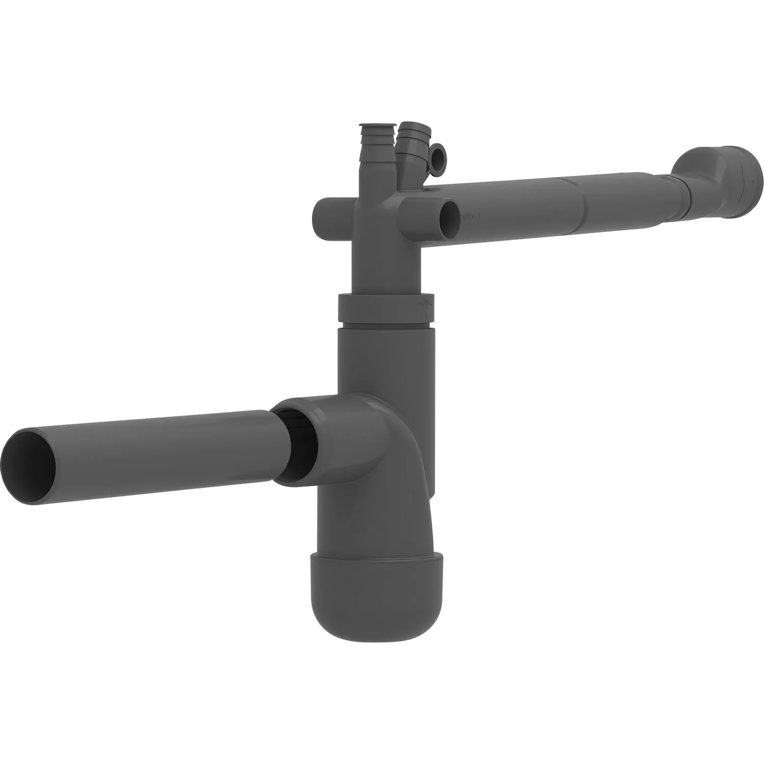 Blanco Raumsparsiphon 203333 Platzsparend Anthrazit