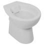Calmwaters Stand-WC, spülrandlos, Manhattan-Grau, Tiefspüler mit waagerechtem Abgang.