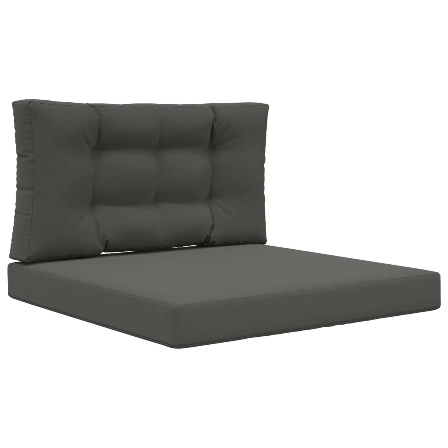 vidaXL Sofakissen für Draußen 2-Tlg Anthrazit Polyester 900846