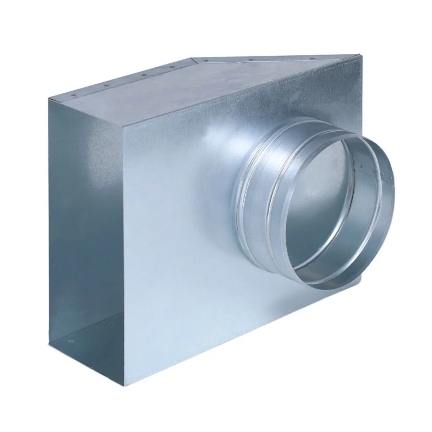 Subtiel Flachkanal Übergang 90° 200 x 90 mm Auf Ø 125 mm