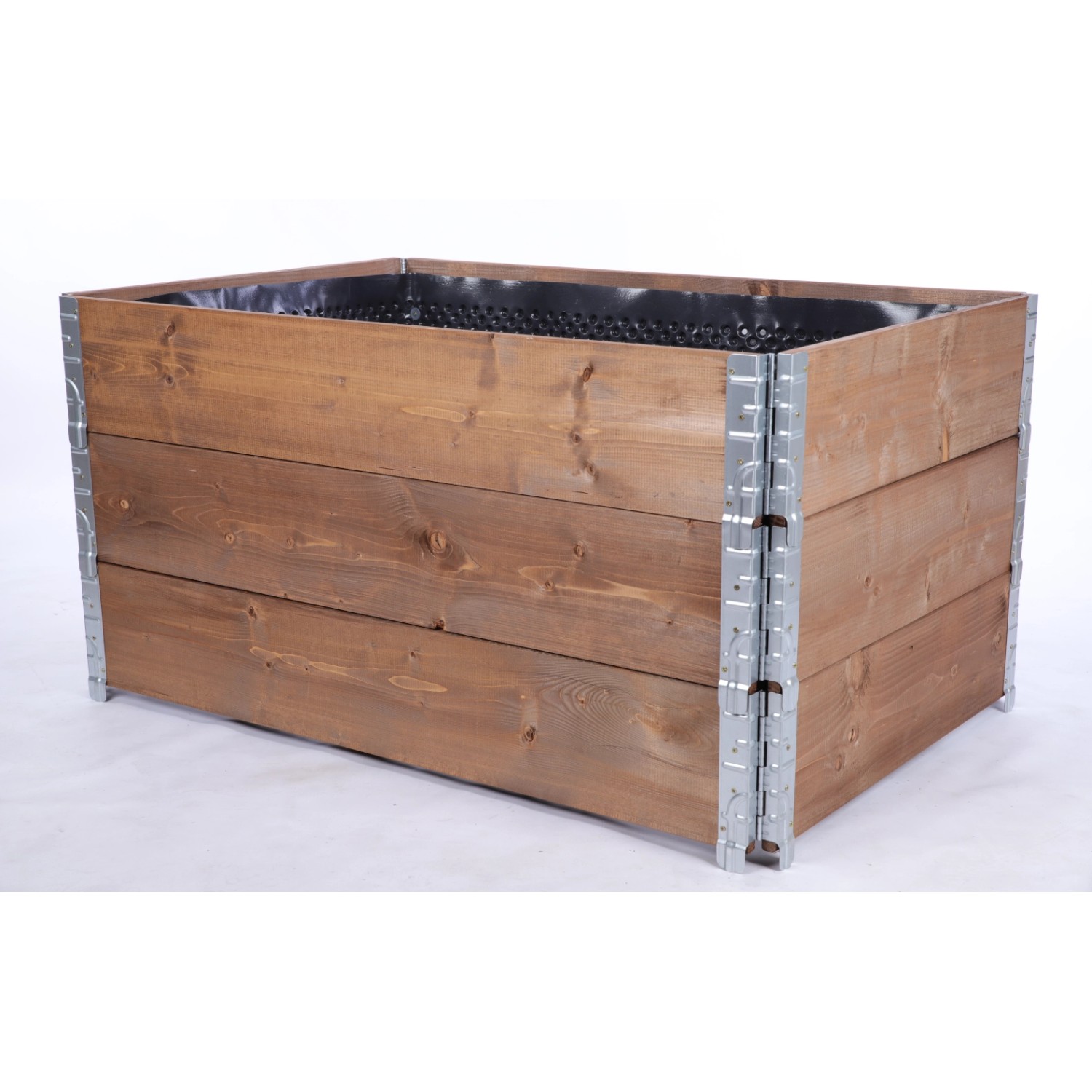 PROREGAL Hochbeetkisten GuardBox 60x120x80cm Inkl. Luftfolie Braun günstig online kaufen