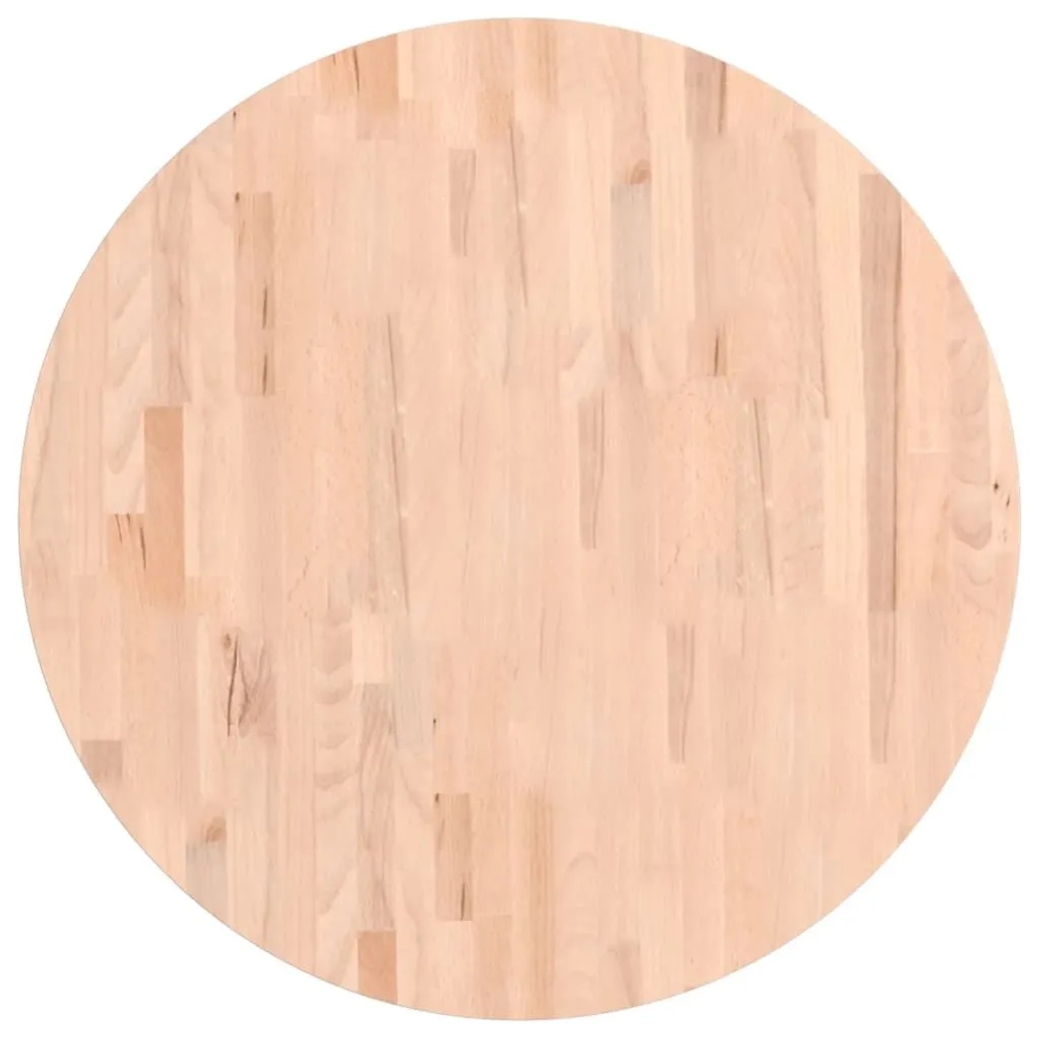 vidaXL Tischplatte Ø80x1,5 cm Rund Massivholz Buche 355911