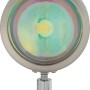 Detailaufnahme: OBI LED Spot Rotello, 2er, Nickel-Matt, mit farbigen Lichteffekten.