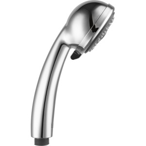 Verchromte baliv Handbrause HBR-80.10 mit 3 Strahlarten und Antikalk-Noppen.