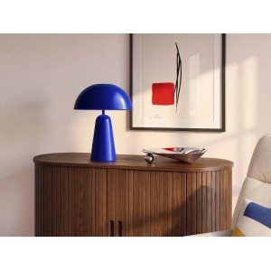 Vente-unique Tischlampe Larkin Blau 39 cm
