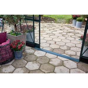 Halls Fundament für Garden Room Gewächshaus, Stahl, schwarz, für stabilen Aufbau.