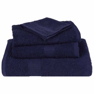 vidaXL 12-Tlg Handtuch-Set Marineblau 360 g/m² 100% Baumwolle 137100