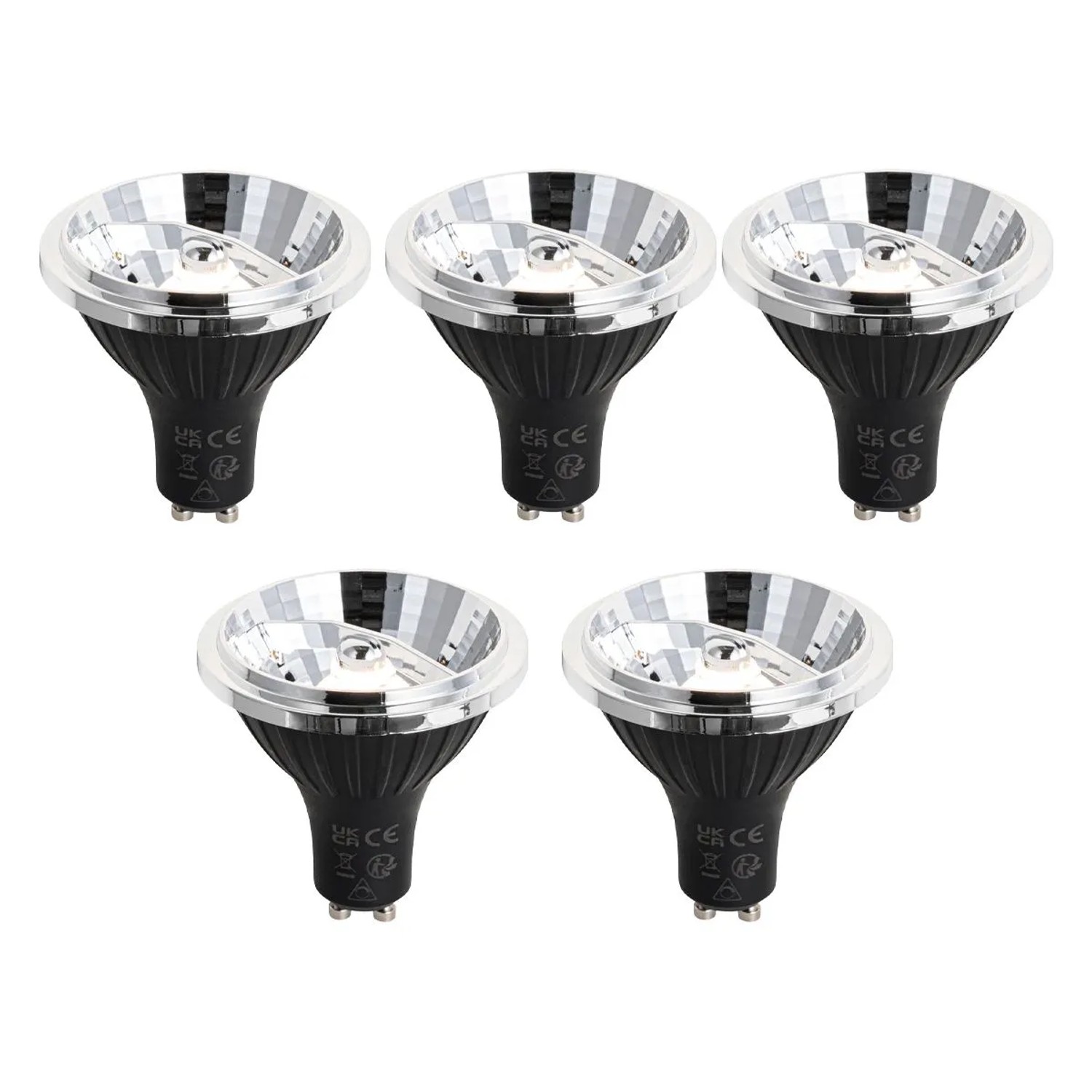 LUEDD 5er Set GU10 3 Stufen Dimmbare LED Lampe 70mm 6,5W 600LM 3000K