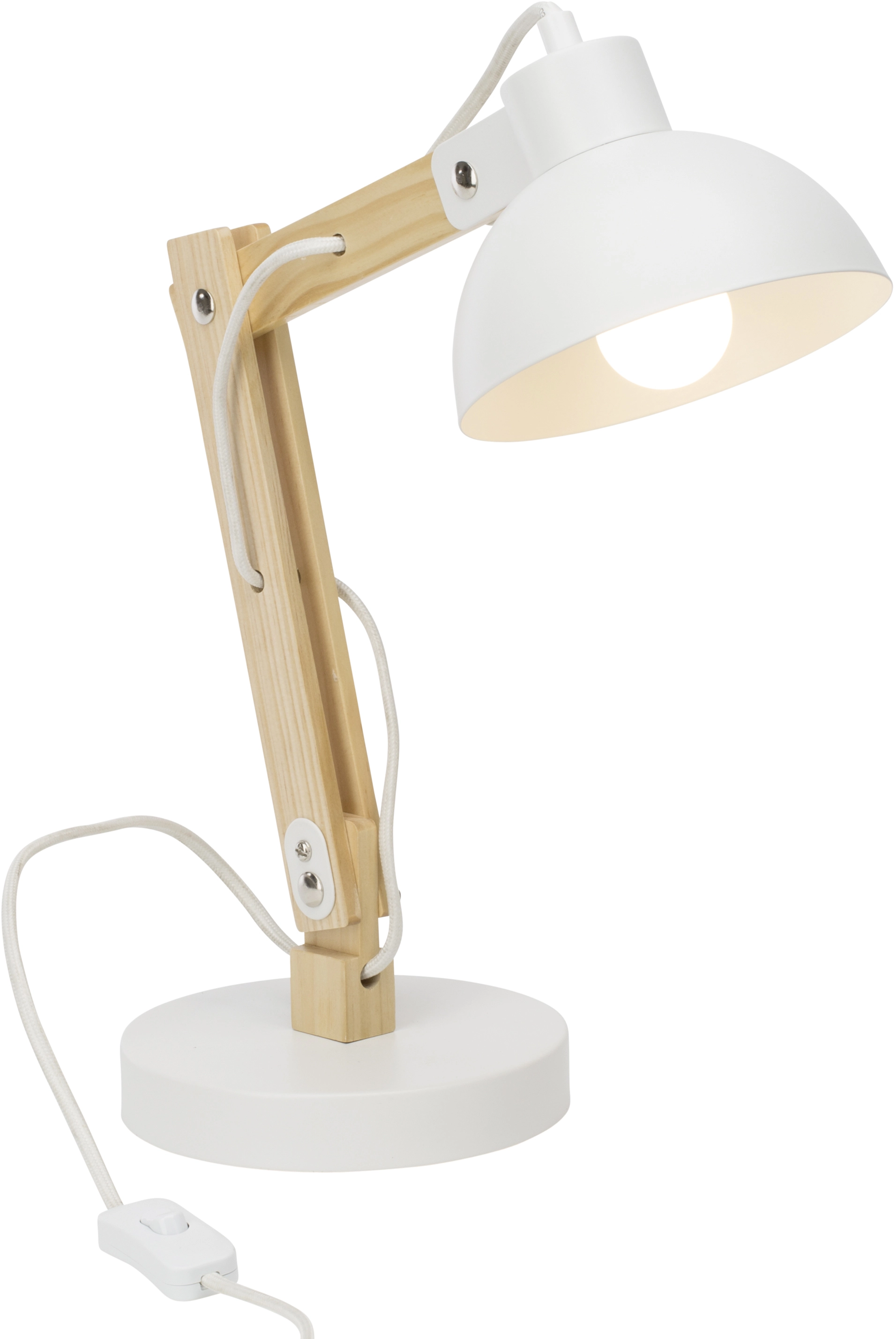 Brilliant Tischlampe Moda E27 Weiß 41,5 cm kaufen bei OBI