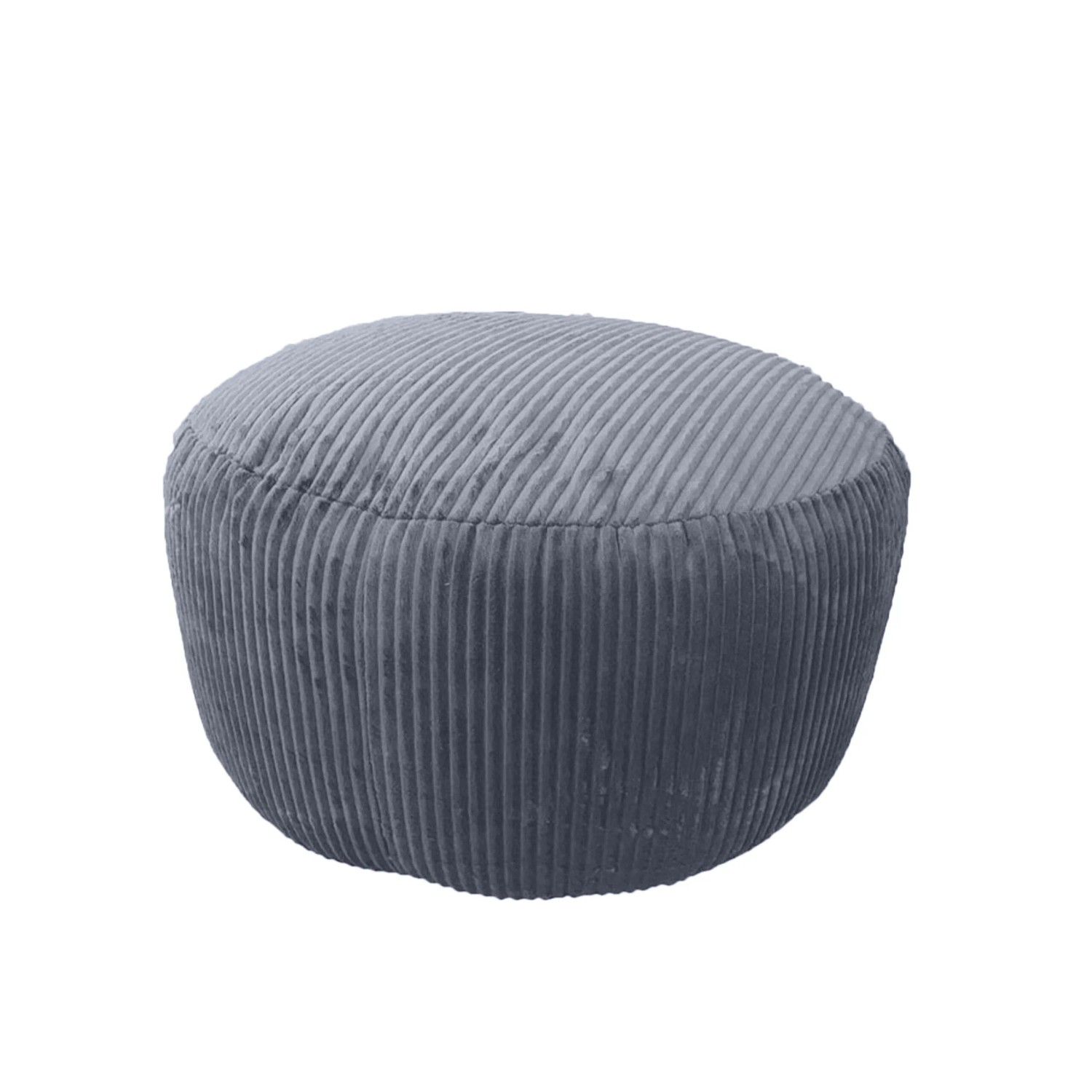 Relaxdays Pouf Cord Dunkelgrau Waschbar 35 cm x 50 cm 1 kg