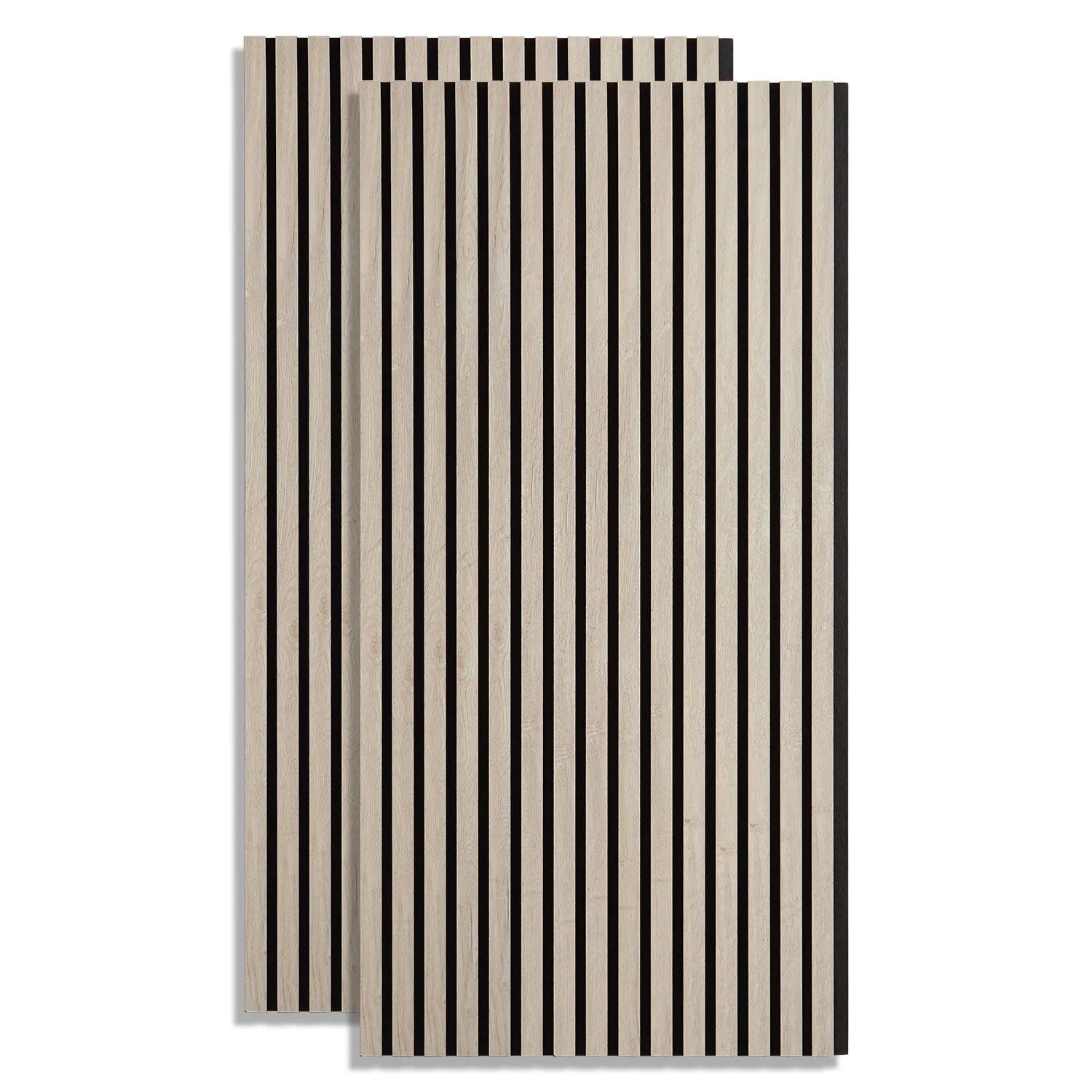 Homestyle4u 2er-Set Akustikpaneele Wandpaneele Panel 60x120 Cm Grau 3D