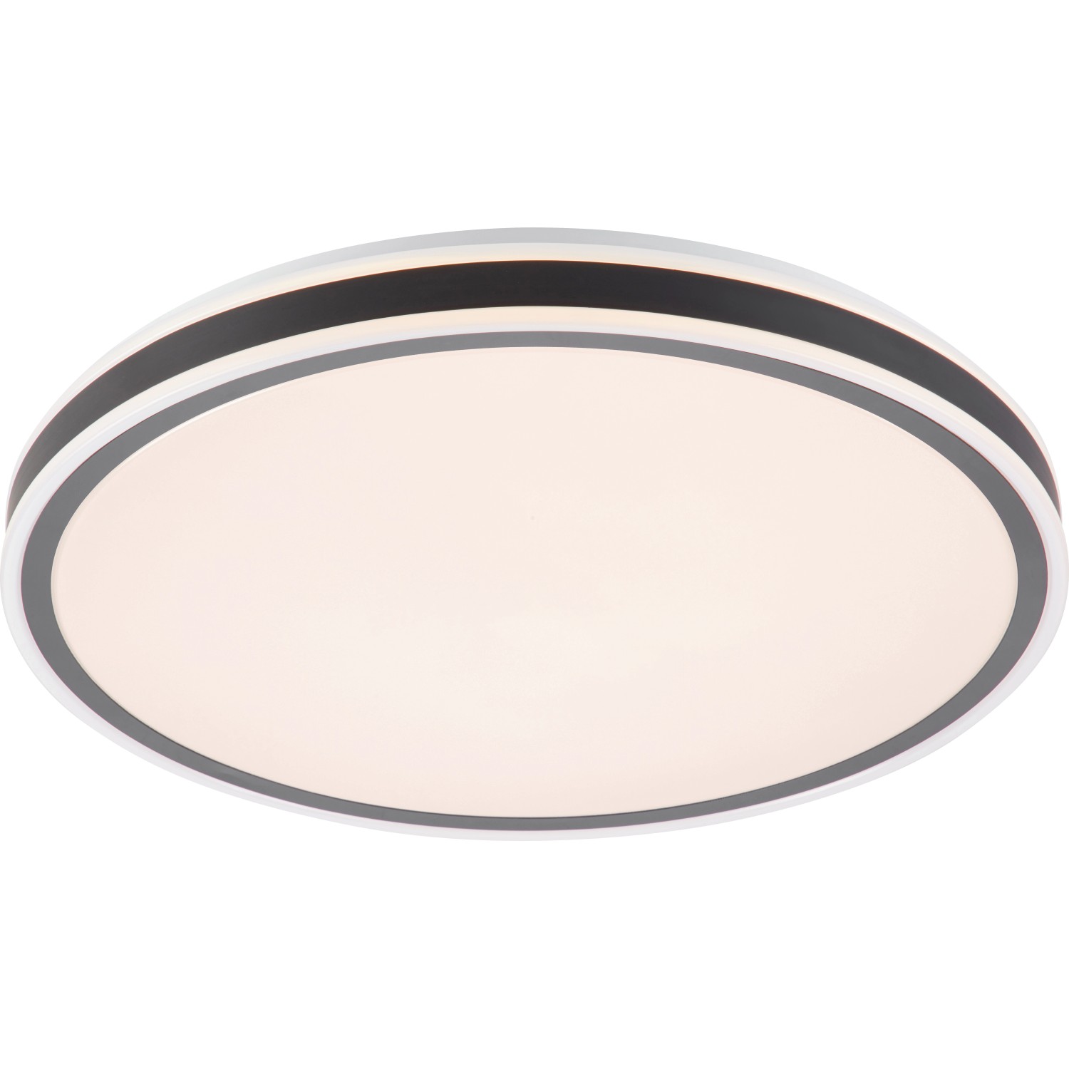 LED Deckenleuchte Oriago Schwarzmatt Ø 38 cm günstig online kaufen