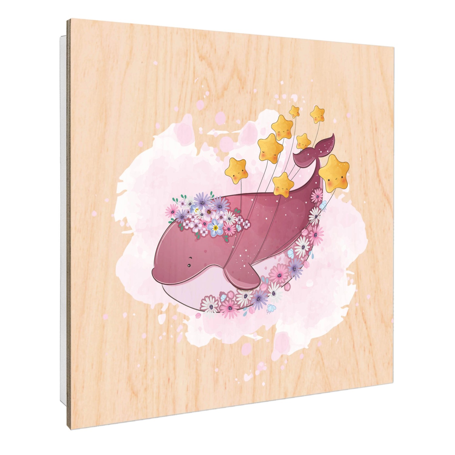 Banjado Großer Schlüsselbox Holz 30x30cm Weiß Scharnier Rechts 50 Haken Sch günstig online kaufen