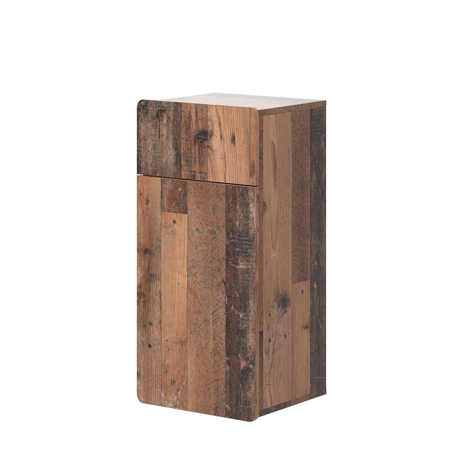 Vicco Midischrank Izan Oldstyle 37 x 77 cm mit Schublade und Tür