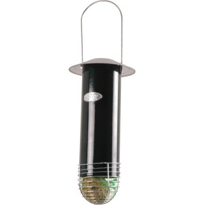 Dunkelgrüner Esschert Design Meisenknödelautomat aus Metall, geeignet für 5 Knödel.