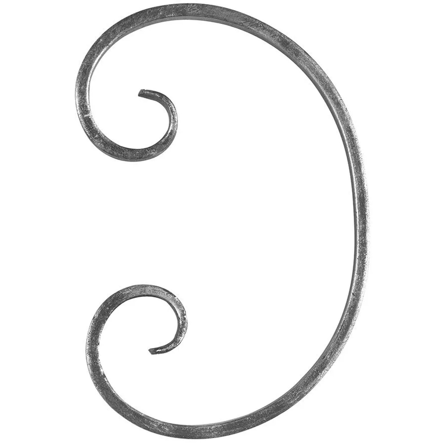 FeNau Schnecke Maße 250x165 mm Material 16x8 mm Glatt Stahl S235JR Roh