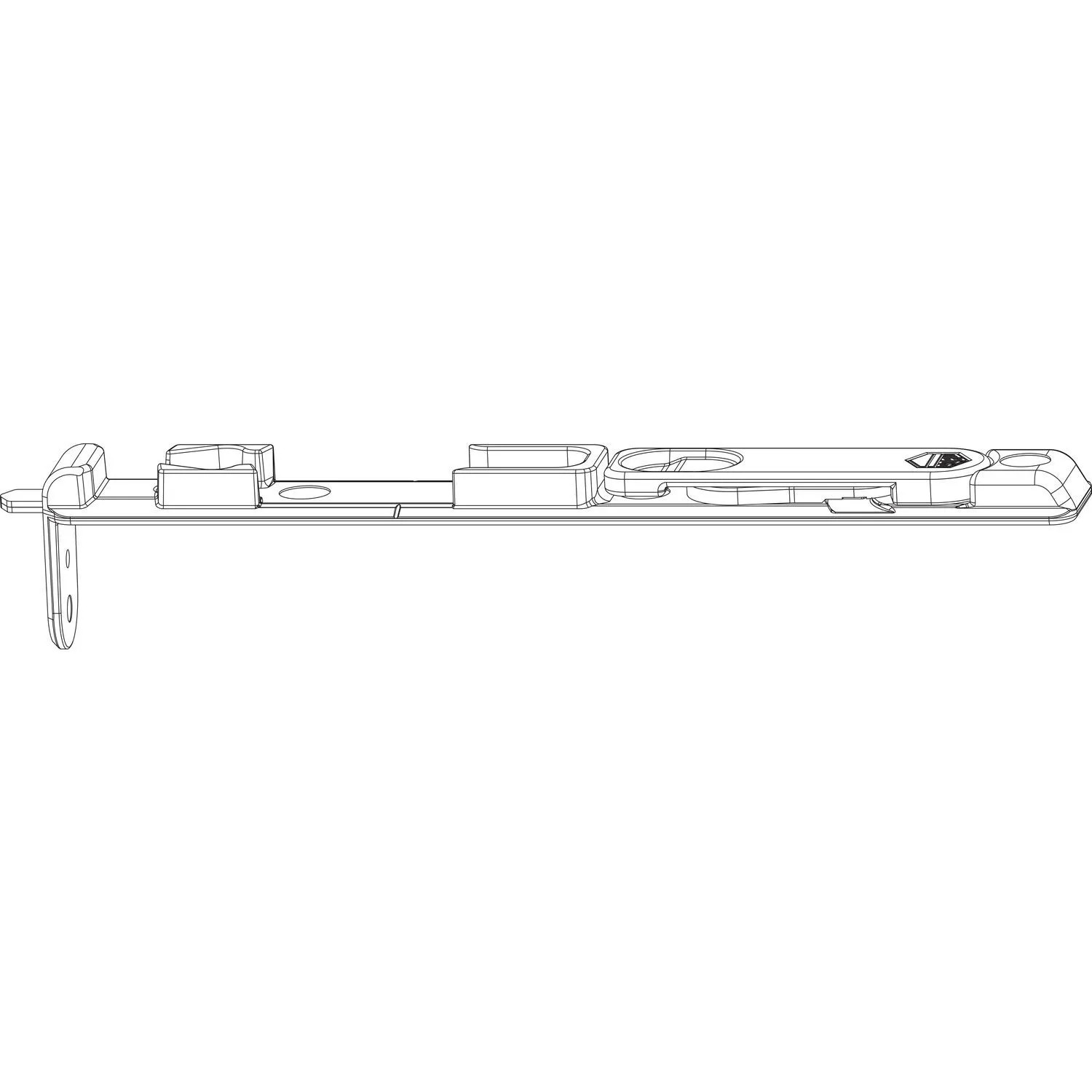 Macomm Kantriegel Untenmm -Ks Eurofalz Ft 24mm 13V Länge 170mm Silber