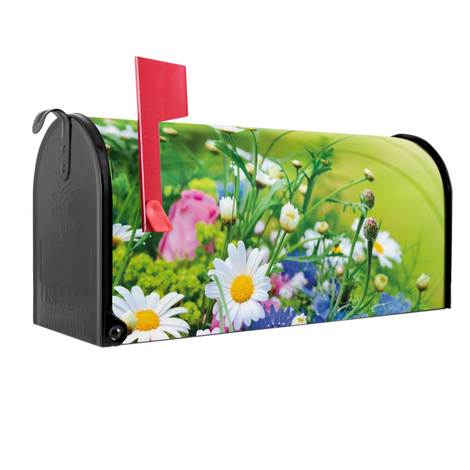 Banjado Amerikanischer Briefkasten Schwarz 48x22x16cm US Mailbox Letterbox günstig online kaufen