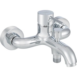 baliv Wannenarmatur WA-2610 Chrom, Einhebelmischer für Badewanne mit Brauseanschluss.
