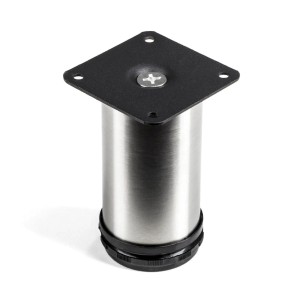 SOTECH Möbelfuß JIM Echt Edelstahl Gebürstet Ø50 mm Höhe 100 mm