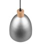 Reality Pendelleuchte Jagger, 1-flammig, Nickel Antik, 25x25cm. Hängelampe im Vintage-Stil.