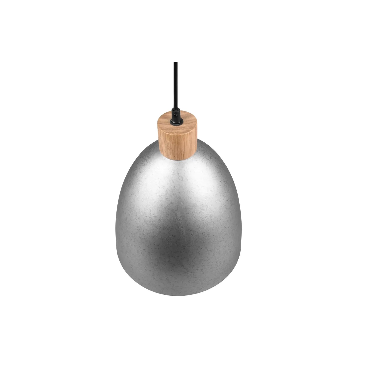 Reality Pendelleuchte Jagger, 1-flammig, Nickel Antik, 25x25cm. Hängelampe im Vintage-Stil.