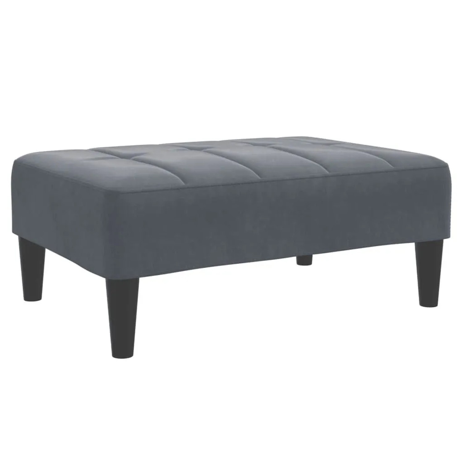 vidaXL Fußhocker Dunkelgrau 77x55x31 cm Samt 4007385