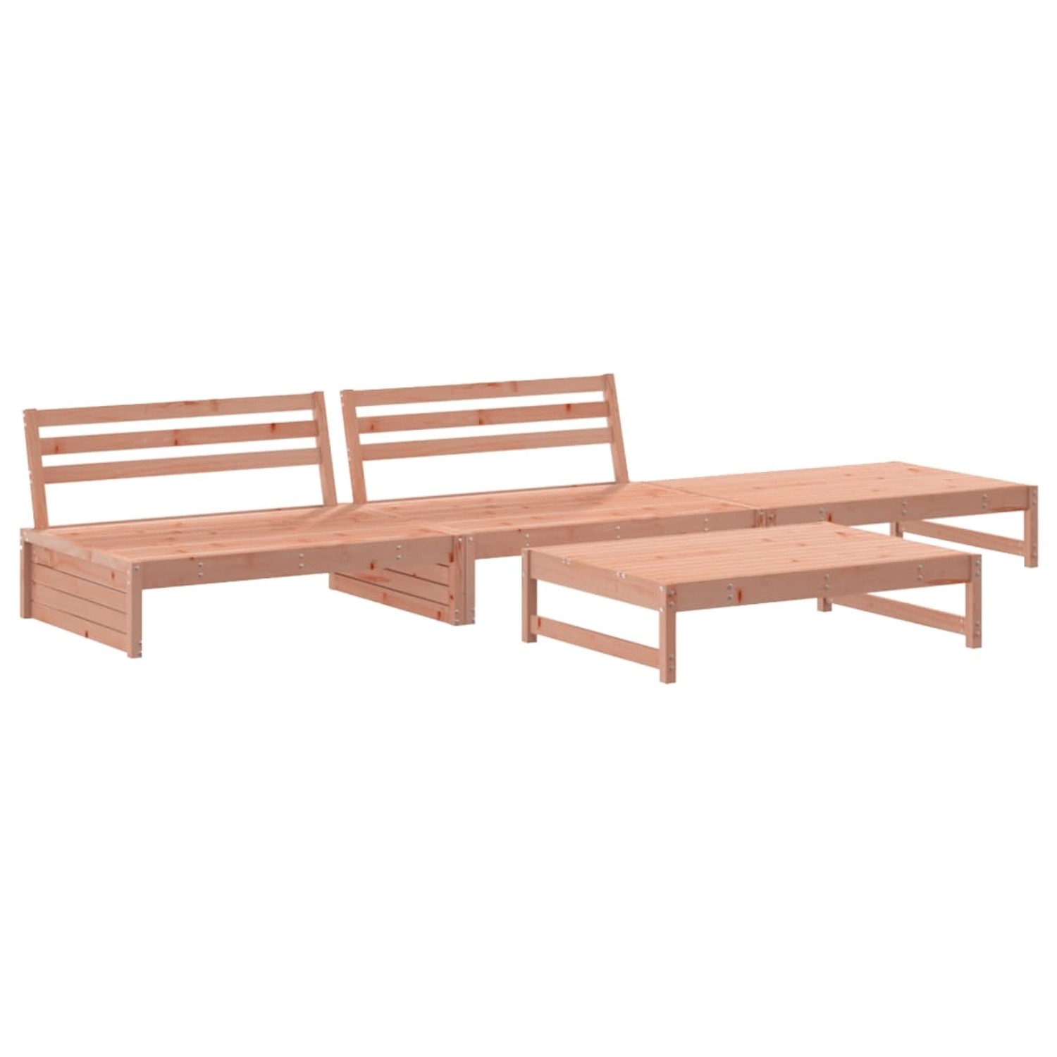 vidaXL 4-tlg Garten-Lounge-Set Massivholz Douglasie Modell 4