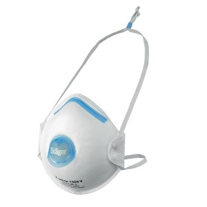 Dräger X-plore 1320 V FFP2 Staubmaske mit Ventil, 10er Pack, weiß. Atemschutz für Handwerk und Alltag.