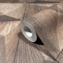 Rolle Marburg Vliestapete GZSZ in 3D Holzoptik, braun. Dekorative Tapete mit Holzstruktur.