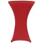 Rote NYVI Stehtischhusse, Stretchhusse für Tische 80-85x110-120cm.