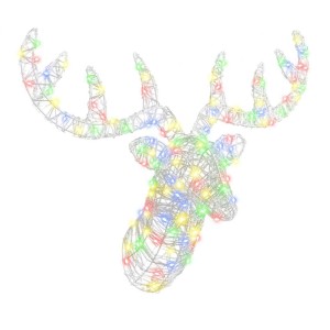 vidaXL Rentierkopf Bunt 60 cm Acryl 42019064