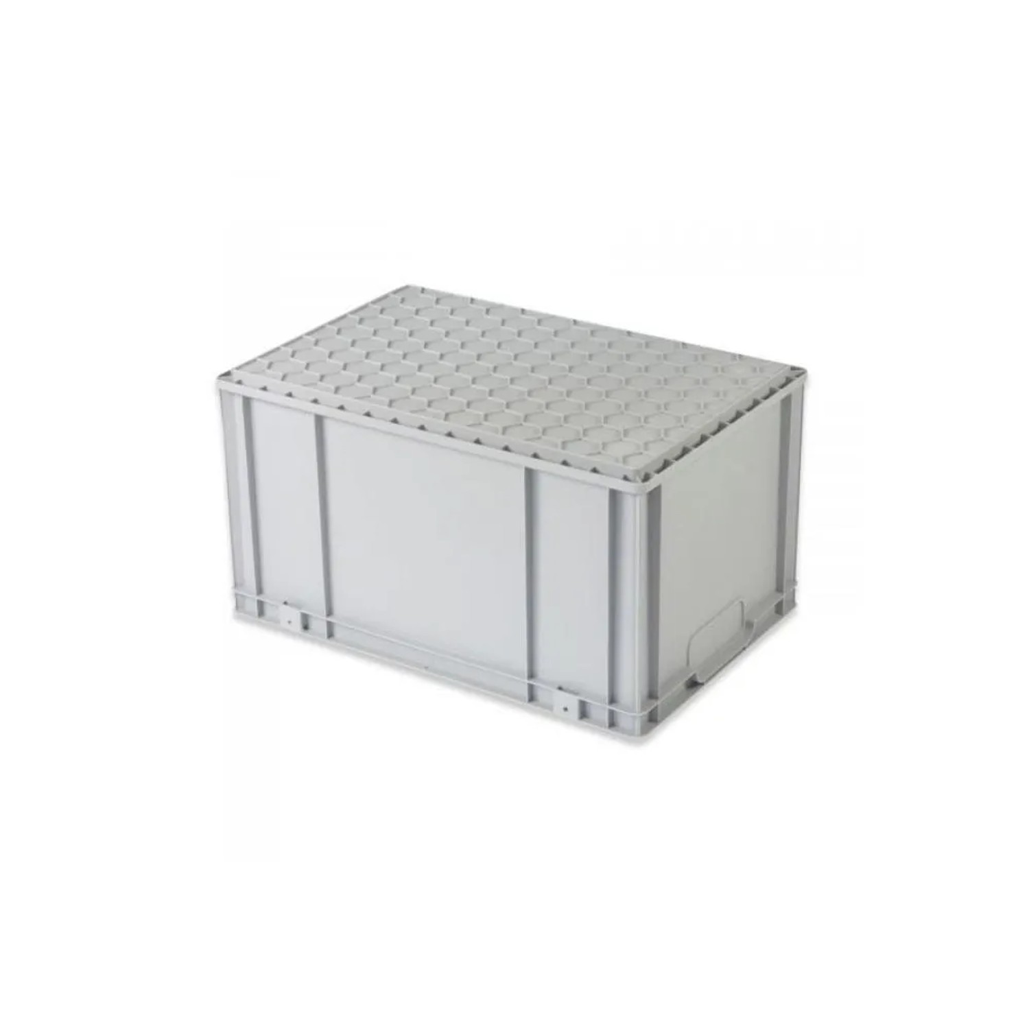Graue PROREGAL Eurobox NextGen Store, 44 Liter, mit offener Front. Ideal für Lagerung und Transport.