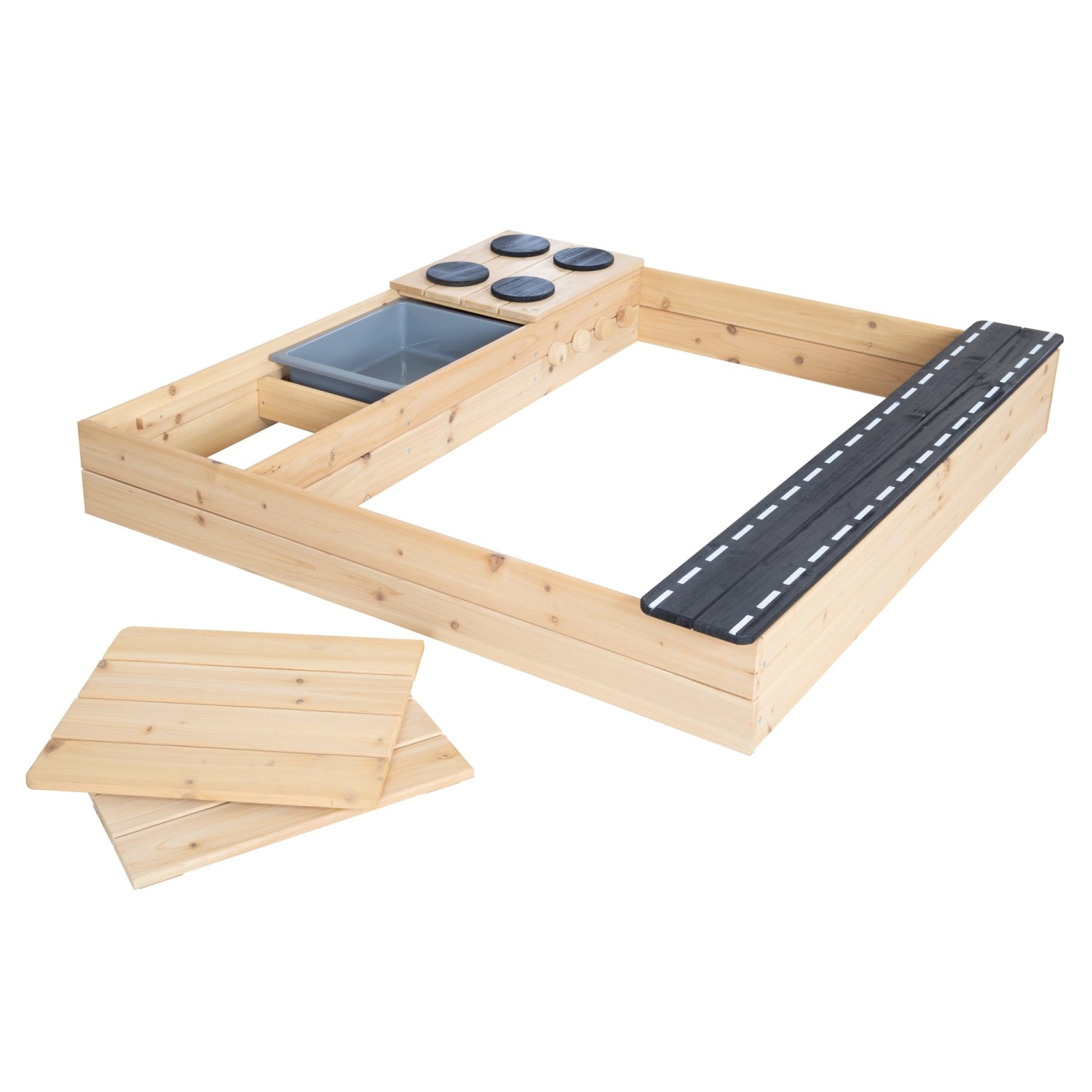 roba Street & Play Sandkasten aus Holz mit Kochplatte und Spielwanne inkl. günstig online kaufen