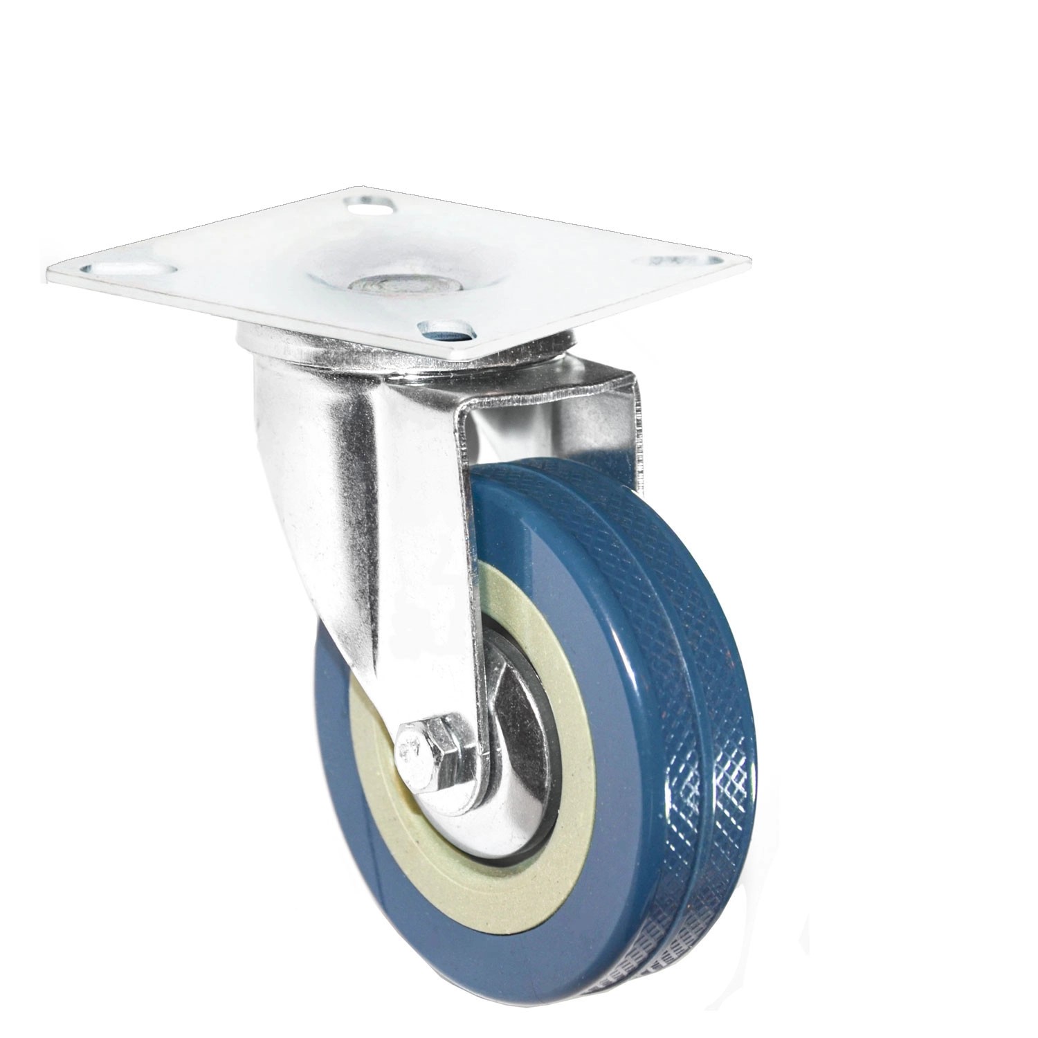 eyepower 360 Grad Lenkrolle 75mm M10 Möbelrollen 1 Stück  Grau