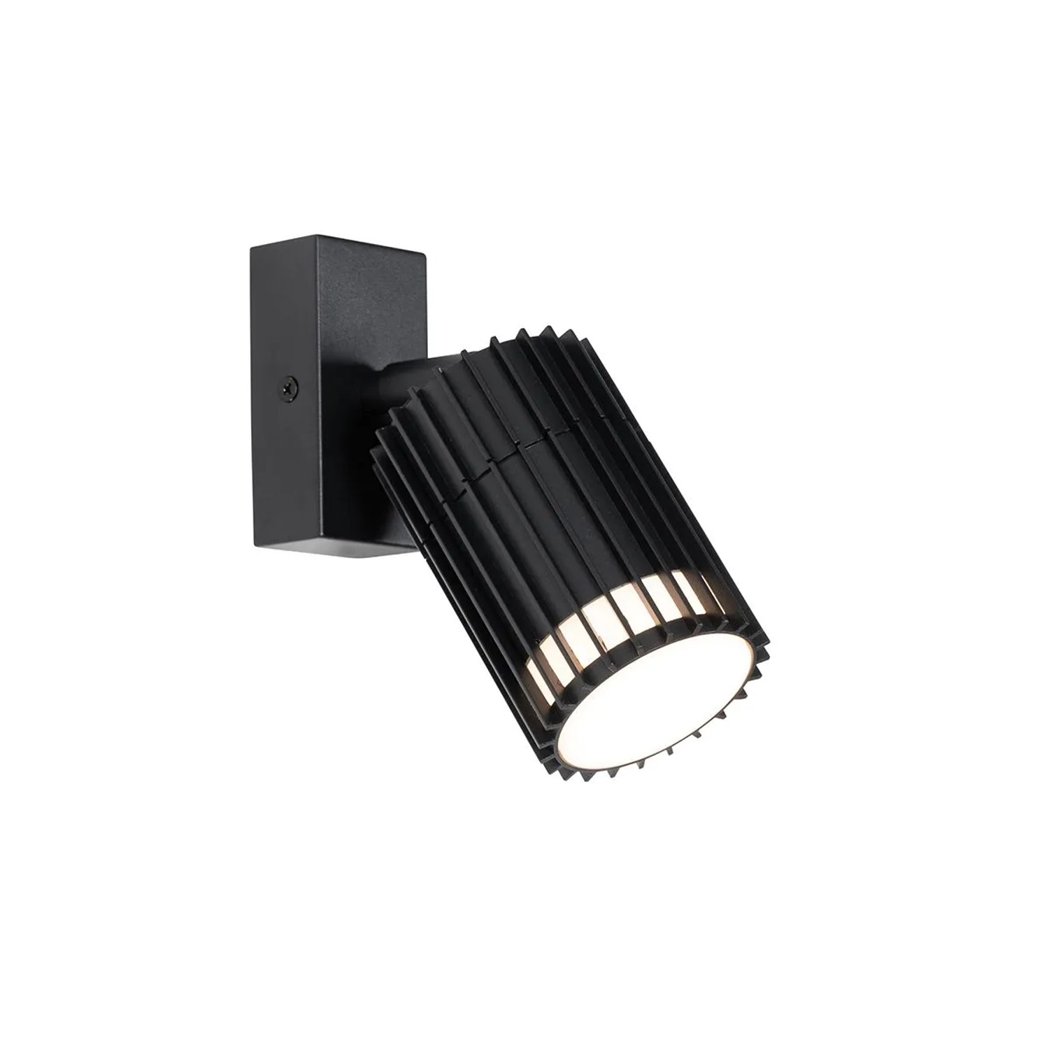 QAZQA Design-Außen-Deckenstrahler Schwarz IP44 Boris
