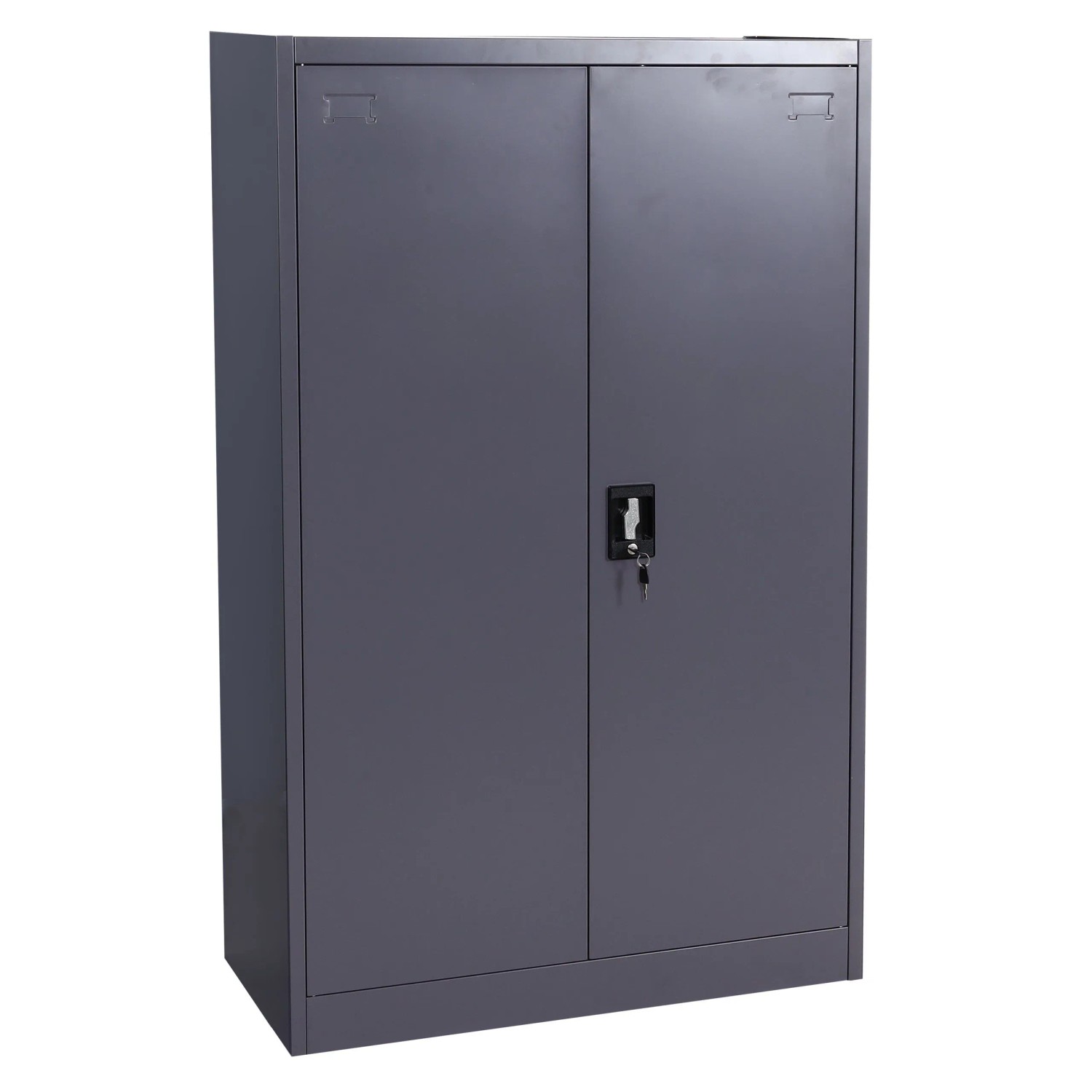 Mcw Aktenschrank H17 2 Türen Abschließbar Metall 140x90x40cm Dunkelgrau