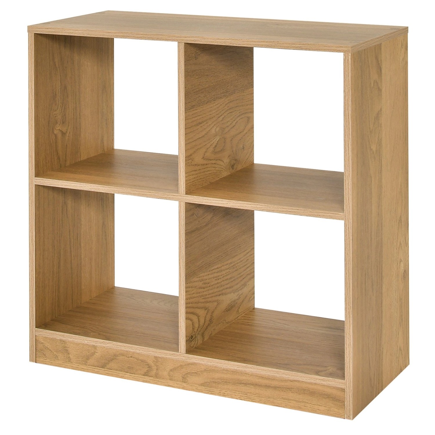 Costway Bücherregal mit 4 Fächern Würfelregal 73 x 33 x 73 cm Natur günstig online kaufen