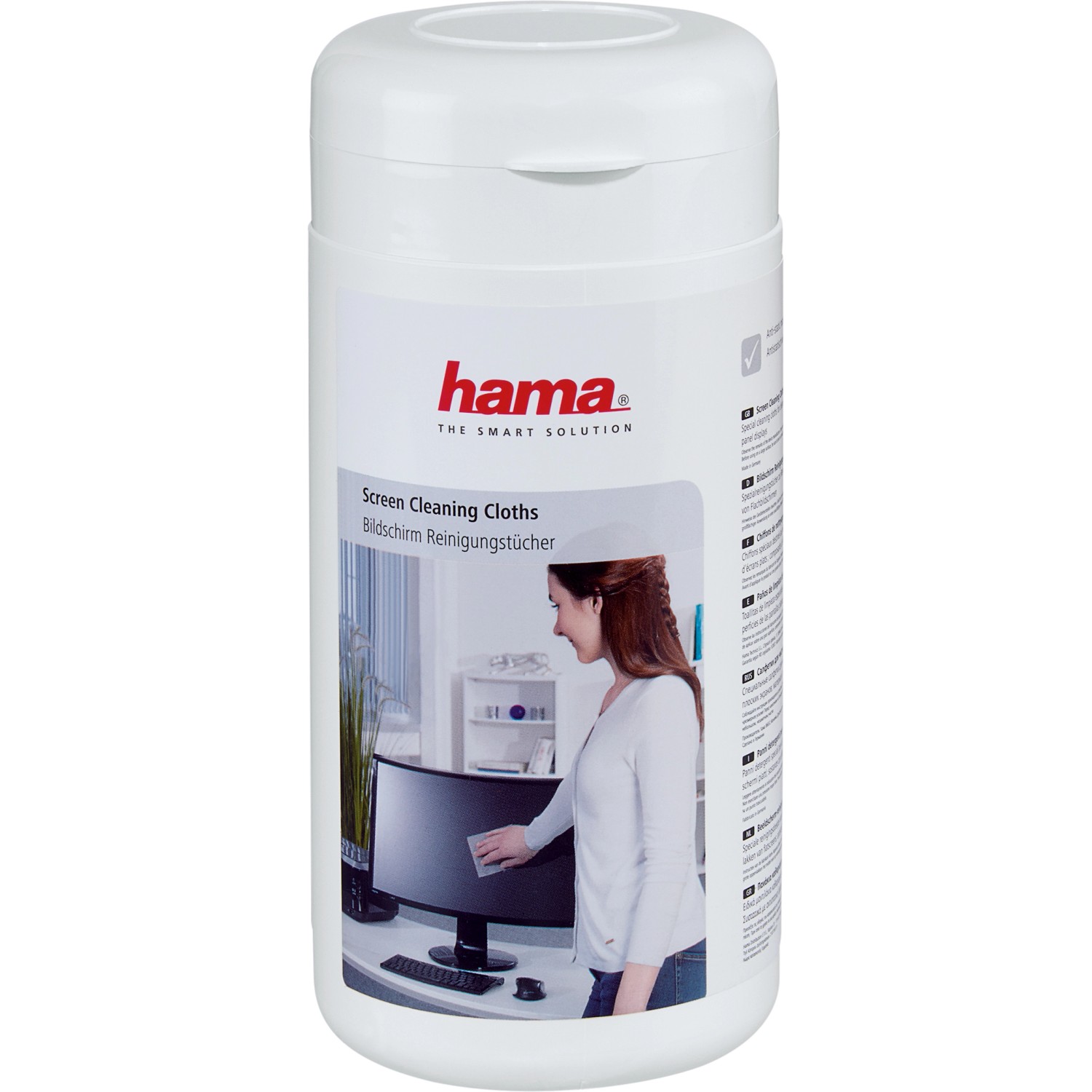 Hama Bildschirm-Reinigungstücher in Spenderdose 100 Stück