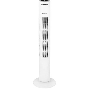 Weißer Emerio Towerventilator, 80 cm hoch, für Büro und Zuhause.