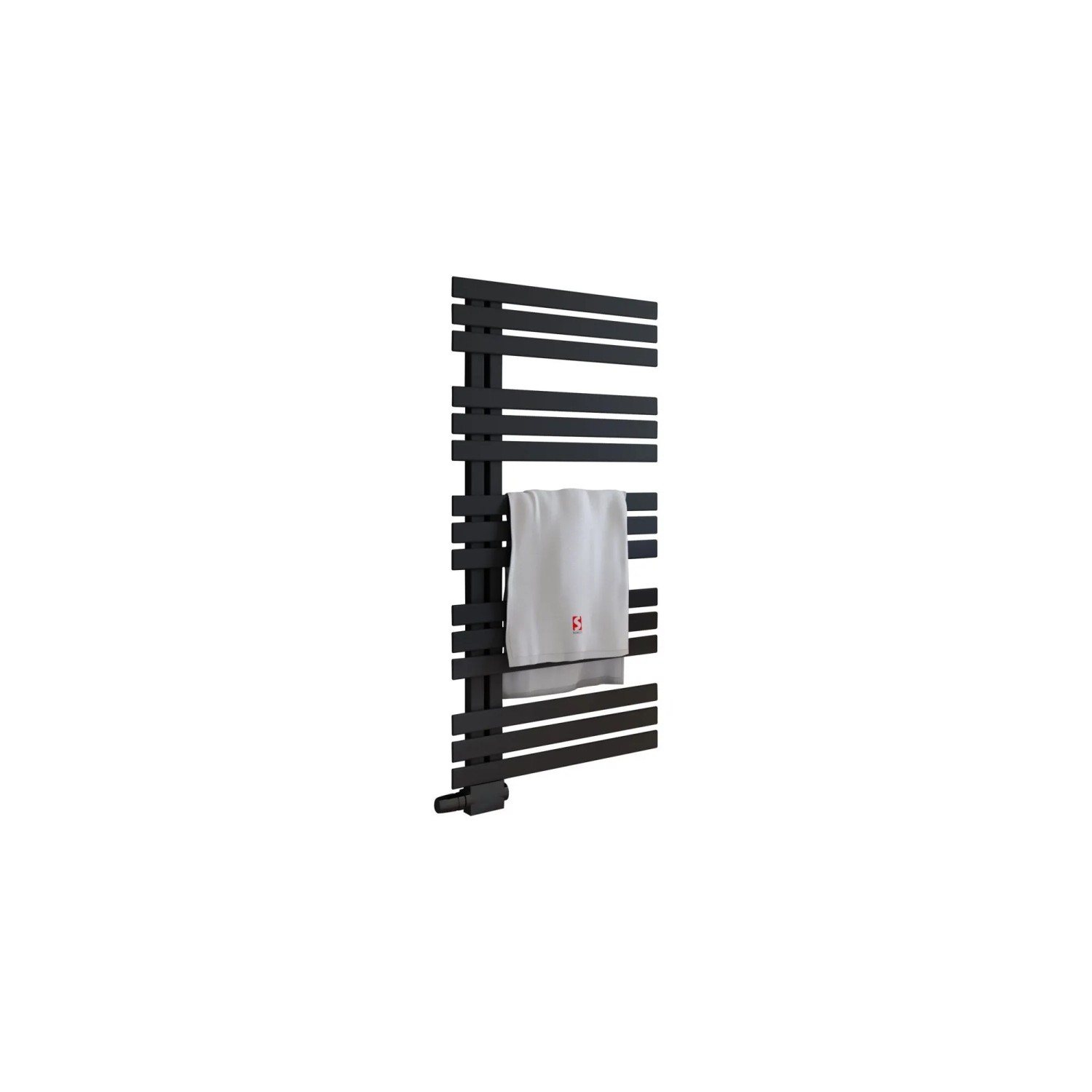 Schulte Emma Badheizkörper 60 x 123,6 cm 560 W Mittelanschluss Schwarz
