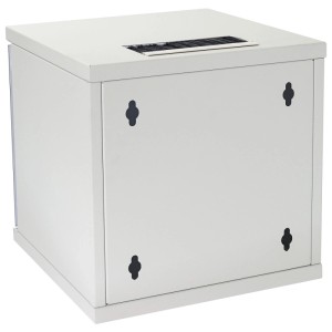 HMF 63406-07 Serverschrank Netzwerkschrank 6HE Wandgehäuse 10 Zoll Rack Lichtgrau